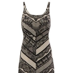 Black & Nude Chevron Lace-Print Monaco Camisole